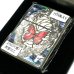 画像7: ZIPPO アーマー バタフライ ローズ 限定 重厚 ジッポ ライター シリアルNo入り 両面加工 シルバー バラ レッド 貝貼り おしゃれ 赤 蝶々 ギフト プレゼント 薔薇 蝶 メンズ レディース