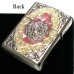 画像3: ZIPPO アーマー バタフライ ローズ 限定 重厚 ジッポ ライター シリアルNo入り 両面加工 シルバー バラ レッド 貝貼り おしゃれ 赤 蝶々 ギフト プレゼント 薔薇 蝶 メンズ レディース