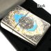 画像3: ZIPPO アーマー 限定 バタフライ ローズ ジッポ ライター 重厚 シリアルNo入り かわいい 蝶々 両面加工 シルバー バラ 貝貼り ブルー おしゃれ メンズ レディース ギフト プレゼント 青 蝶 薔薇