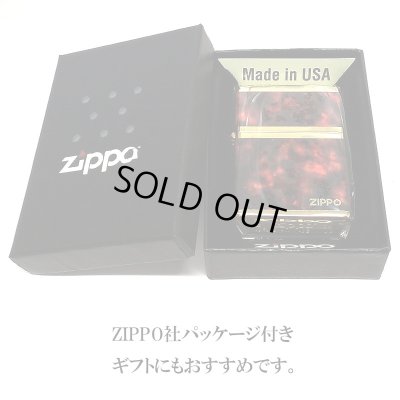 画像7: ジッポ ライター マーブル ZIPPO ロゴ ゴールド ブラウン 4面加工 金タンク Marble Logo かっこいい おしゃれ メンズ ギフト プレゼント