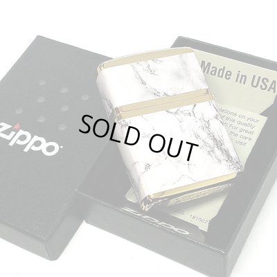 画像6: ZIPPO ライター ロゴ ジッポー ゴールド ホワイト 金タンク 4面加工 大理石 Marble Logo かっこいい おしゃれ メンズ ギフト プレゼント