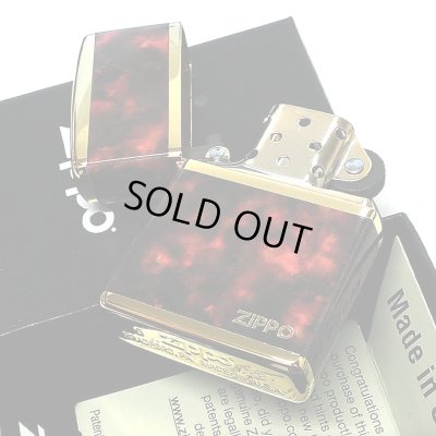 画像5: ジッポ ライター マーブル ZIPPO ロゴ ゴールド ブラウン 4面加工 金タンク Marble Logo かっこいい おしゃれ メンズ ギフト プレゼント