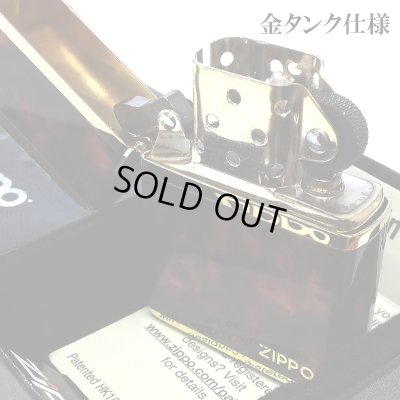 画像4: ジッポ ライター マーブル ZIPPO ロゴ ゴールド ブラウン 4面加工 金タンク Marble Logo かっこいい おしゃれ メンズ ギフト プレゼント