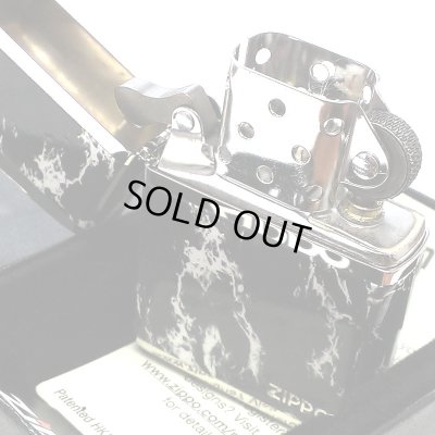 画像4: ジッポ ライター ZIPPO ロゴ ブラック ホワイト 大理石 4面加工 シルバー Marble Logo かっこいい おしゃれ メンズ ギフト プレゼント