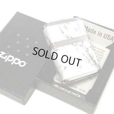 画像7: ジッポ ライター ZIPPO ロゴ シルバー ホワイト 4面加工 大理石 Marble Logo かっこいい おしゃれ メンズ ギフト プレゼント