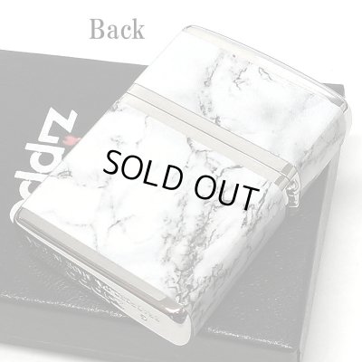 画像3: ジッポ ライター ZIPPO ロゴ シルバー ホワイト 4面加工 大理石 Marble Logo かっこいい おしゃれ メンズ ギフト プレゼント