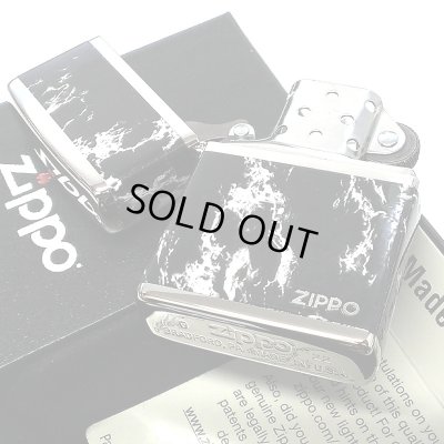画像5: ジッポ ライター ZIPPO ロゴ ブラック ホワイト 大理石 4面加工 シルバー Marble Logo かっこいい おしゃれ メンズ ギフト プレゼント