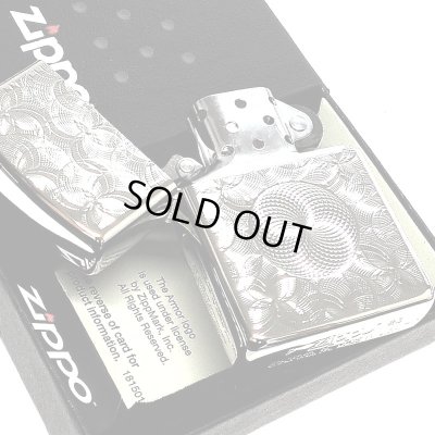 画像4: ZIPPO ライター アーマー グリッター8 ジッポ ホワイトニッケル 両面加工 重厚 銀 NC彫刻 かっこいい シルバー ダイヤカット おしゃれ メンズ ギフト プレゼント