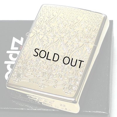 画像2: ZIPPO ヨーロピアン レース ジッポ ライター ゴールド 両面加工 エッチング彫刻 中世模様 チタン加工 両面別柄 金 レディース 高級 おしゃれ かっこいい メンズ ギフト プレゼント