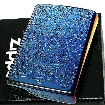 画像2: ZIPPO ライター ヨーロピアン レース 中世模様 ジッポ 両面加工 レインボー エッチング彫刻 おしゃれ チタン加工 両面別柄 レディース かっこいい 高級 メンズ ギフト プレゼント