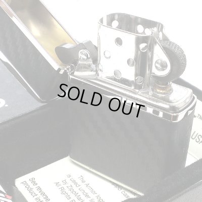 画像4: ZIPPO ライター アーマー カーボン ジッポ かっこいい 4面連続加工 ニッケルメッキ 黒 銀 おしゃれ シンプル ブラック シルバー メンズ ギフト プレゼント