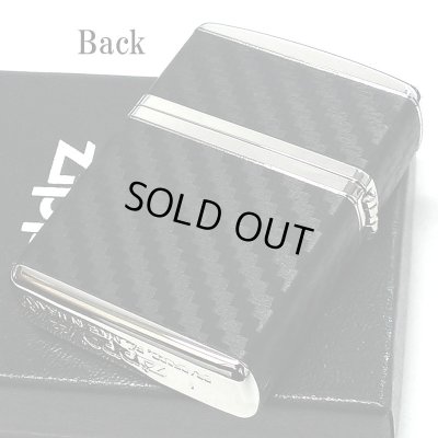 画像3: ZIPPO ライター アーマー カーボン ジッポ かっこいい 4面連続加工 ニッケルメッキ 黒 銀 おしゃれ シンプル ブラック シルバー メンズ ギフト プレゼント