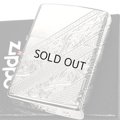 画像2: ZIPPOライター アラベスク 4面彫刻 鏡面プラチナ シルバー ジッポ 銀 高級 唐草 かっこいい おしゃれ メンズ 父の日 ギフト プレゼント