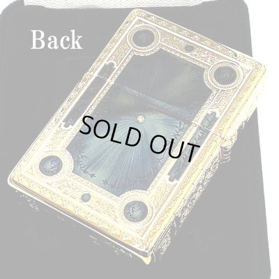 画像3: ZIPPO ライター 1937レプリカ フラットトップ ゴールド&ブルー ファンタジーブック ジッポ かっこいい 5面加工 エッチング彫刻 金青 金タンク おしゃれ メンズ プレゼント ギフト