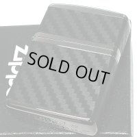 ZIPPO アーマー ジッポ ライター カーボン ブラック 4面連続加工 黒ニッケルメッキ かっこいい シンプル メンズ おしゃれ ギフト 父の日 プレゼント