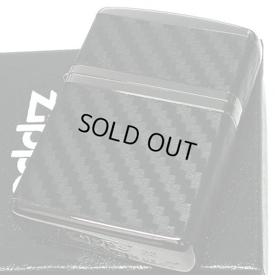 画像1: ZIPPO アーマー ジッポ ライター カーボン ブラック 4面連続加工 黒ニッケルメッキ かっこいい シンプル メンズ おしゃれ ギフト 父の日 プレゼント
