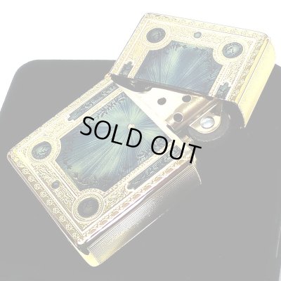 画像11: ZIPPO ライター 1937レプリカ フラットトップ ゴールド&ブルー ファンタジーブック ジッポ かっこいい 5面加工 エッチング彫刻 金青 金タンク おしゃれ メンズ プレゼント ギフト