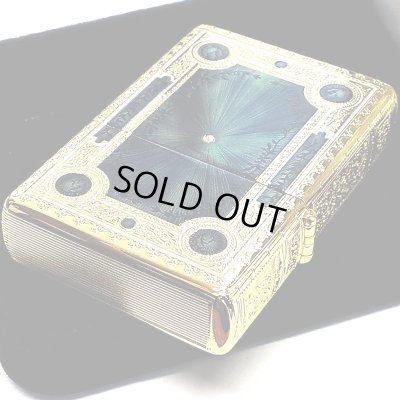 画像2: ZIPPO ライター 1937レプリカ フラットトップ ゴールド&ブルー ファンタジーブック ジッポ かっこいい 5面加工 エッチング彫刻 金青 金タンク おしゃれ メンズ プレゼント ギフト