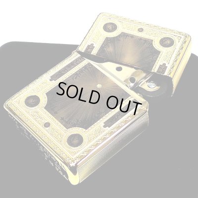 画像11: ジッポ 1937レプリカ フラットトップ ZIPPO ライター ファンタジーブック おしゃれ ゴールド&ブラック かっこいい 5面加工 エッチング彫刻 金黒 金タンク メンズ プレゼント ギフト