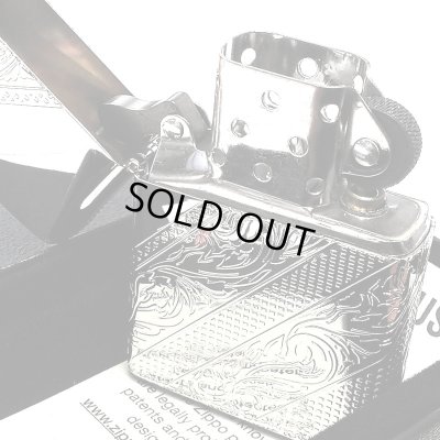 画像4: ZIPPOライター アラベスク 4面彫刻 鏡面プラチナ シルバー ジッポ 銀 高級 唐草 かっこいい おしゃれ メンズ 父の日 ギフト プレゼント