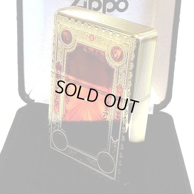 画像6: ZIPPO 1937レプリカ フラットトップ ファンタジーブック おしゃれ ゴールド&レッド ジッポ ライター かっこいい 5面加工 エッチング彫刻 金赤 金タンク メンズ プレゼント ギフト