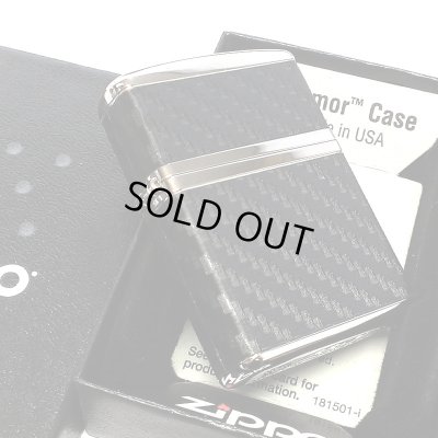 画像5: ZIPPO ライター アーマー カーボン ジッポ かっこいい 4面連続加工 ニッケルメッキ 黒 銀 おしゃれ シンプル ブラック シルバー メンズ ギフト プレゼント