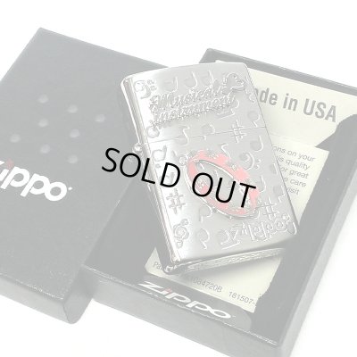 画像6: ZIPPO かわいい 楽器 タンバリン メタル ジッポロゴ ライター シルバー 可愛い 両面加工 ハート 音符 ホワイトニッケル 銀 おしゃれ メンズ レディース プレゼント ギフト