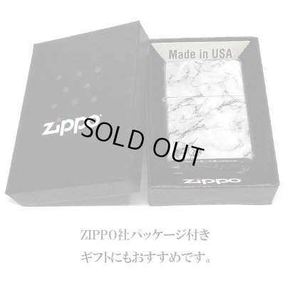 画像7: ZIPPO ライター 大理石柄 5面連続プリント ジッポ ホワイト 渋い 白 おしゃれ かっこいい メンズ プレゼント ギフト