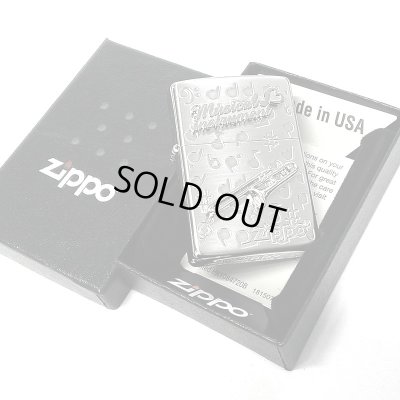 画像6: ZIPPO トロンボーン ジッポライター 楽器 シルバー 可愛い 両面加工 ハート 音符 ホワイトニッケル 銀 かわいい おしゃれ メンズ レディース プレゼント ギフト