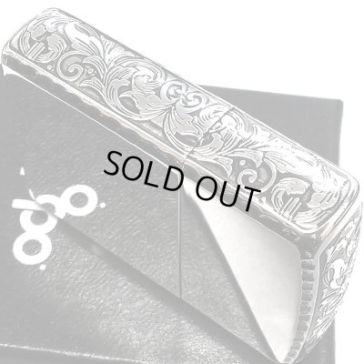 画像4: ZIPPO アーマー サイドアラベスク シルバー ジッポ ライター イブシ仕上げ リューター加工 渋い シンプル かっこいい 重厚 おしゃれ メンズ プレゼント ギフト