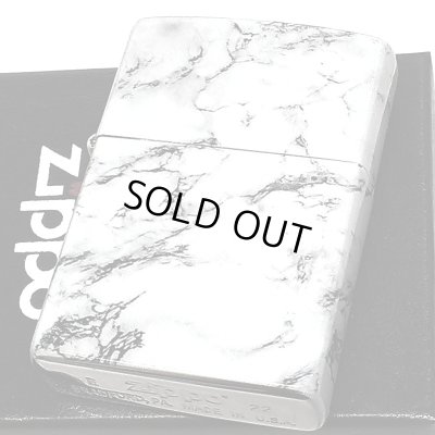 画像2: ZIPPO ライター 大理石柄 5面連続プリント ジッポ ホワイト 渋い 白 おしゃれ かっこいい メンズ プレゼント ギフト
