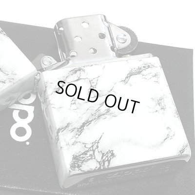 画像4: ZIPPO ライター 大理石柄 5面連続プリント ジッポ ホワイト 渋い 白 おしゃれ かっこいい メンズ プレゼント ギフト