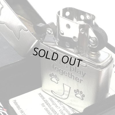 画像4: ZIPPO 可愛い Let’s play together CAT 猫 ジッポ ライター シルバー おしゃれ ネコ 銀 かわいい 女性 レディース メンズ ギフト プレゼント
