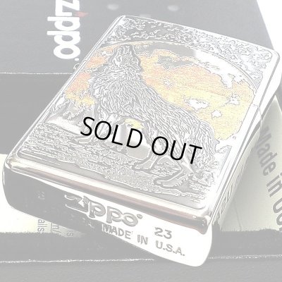 画像4: ZIPPO ライター ウルフデザイン ジッポ 狼 シルバー燻し オオカミ 彫刻 WOLF DESIGN かっこいい 珍しい メンズ 銀メッキ おしゃれ ギフト プレゼント