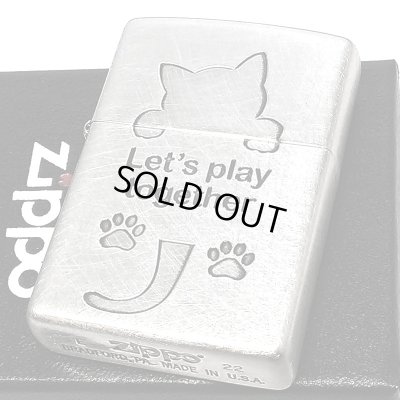 画像2: ZIPPO 可愛い Let’s play together CAT 猫 ジッポ ライター シルバー おしゃれ ネコ 銀 かわいい 女性 レディース メンズ ギフト プレゼント