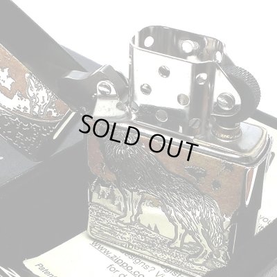 画像5: ZIPPO ライター ウルフデザイン ジッポ 狼 シルバー燻し オオカミ 彫刻 WOLF DESIGN かっこいい 珍しい メンズ 銀メッキ おしゃれ ギフト プレゼント