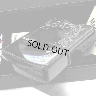画像5: ZIPPO ライター バタフライ ジッポ ロゴ ブラックニッケル 蝶 可愛い 銀差し かわいい おしゃれ 黒 女性 レディース ギフト プレゼント