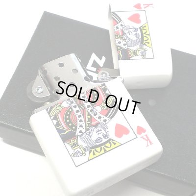 画像4: ZIPPO ライター トランプ ハートのエース 裏面キング ジッポ 両面加工 かっこいい おしゃれ ホワイト 白 ギフト プレゼント レディース メンズ
