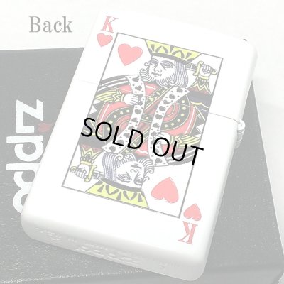 画像3: ZIPPO ライター トランプ ハートのエース 裏面キング ジッポ 両面加工 かっこいい おしゃれ ホワイト 白 ギフト プレゼント レディース メンズ