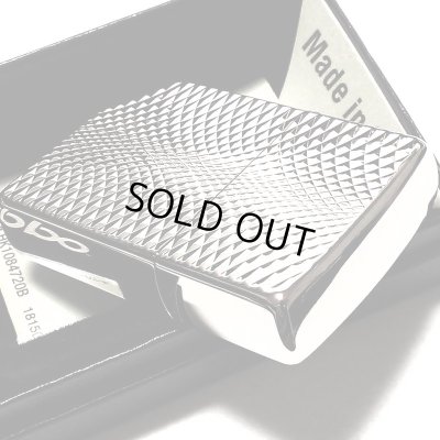 画像5: ZIPPO ライター ダイヤモンドカット ジッポ プラチナシルバー 彫刻 両面加工 銀 かっこいい おしゃれ メンズ ギフト プレゼント