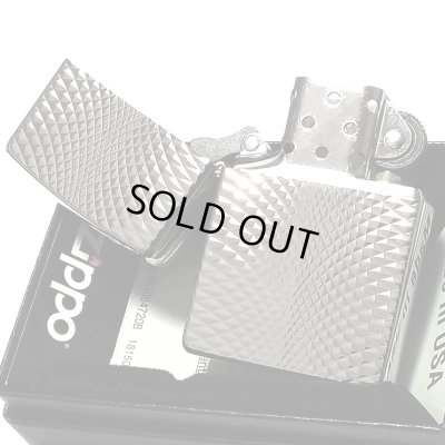 画像4: ZIPPO ライター ダイヤモンドカット ジッポ プラチナシルバー 彫刻 両面加工 銀 かっこいい おしゃれ メンズ ギフト プレゼント