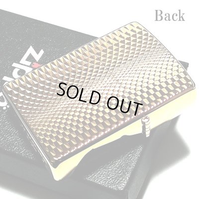 画像3: ジッポ ライター ZIPPO ダイヤモンドカット ゴールド K24 純金メッキ 彫刻 両面加工 金タンク ジッポー かっこいい おしゃれ メンズ ギフト プレゼント