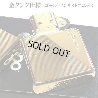 画像4: ZIPPO ライター 手彫り彫刻 リーフ 金タンク ジッポ ゴールド K24 おしゃれ ハンドカット 金メッキ シンプル メンズ レディース ギフト プレゼント
