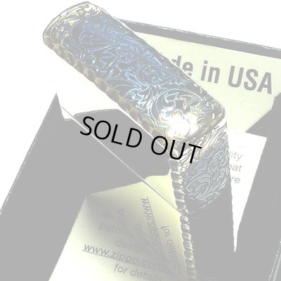画像5: ジッポ ライター ３面彫刻 アラベスク ゴールド 限定 ZIPPO かっこいい イブシ仕上げ コーナーリューター シリアルNo刻印 プレゼント メンズ ギフト レディース おしゃれ