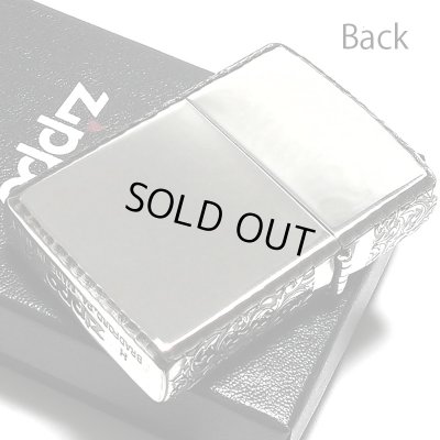画像3: ZIPPO ライター 限定３面彫刻 アラベスク シルバー ジッポ かっこいい イブシ仕上げ シリアルNo刻印 コーナーリューター おしゃれ ギフト メンズ プレゼント