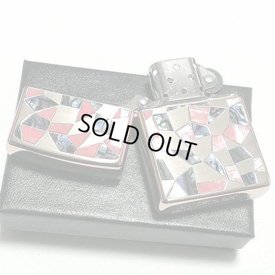画像3: ZIPPO ライター ジッポ シェル シルバー ピンクゴールドメッキ 鏡面 天然貝象嵌 シェルイン 両面加工 おしゃれ かっこいい メンズ レディース ギフト 女性 プレゼント