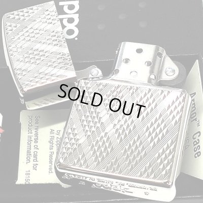 画像4: ZIPPO アーマー ジッポ ライター Diamante ホワイトニッケル ダイヤカット彫刻 両面加工 シルバー 重厚 かっこいい おしゃれ メンズ ギフト