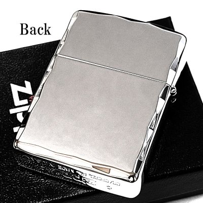 画像3: ZIPPO アーマー ジッポ ライター 鏡面プラチナシルバー シャインレイ 重厚モデル 両面コーナー彫刻 シンプル かっこいい メンズ ギフト プレゼント