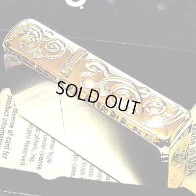 画像5: ZIPPO アーマー 限定 3面彫刻 アラベスク シルバー&ゴールド ジッポ ライター かっこいい 金銀 シリアルNo刻印 コーナーリューター 重厚 メンズ ギフト