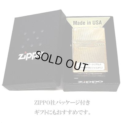 画像6: ZIPPO ライター 限定 トリックシェル ジッポー ゴールド かっこいい 金タンク シリアルナンバー入り 天然貝 珍しい ギフト プレゼント 両面 おしゃれ